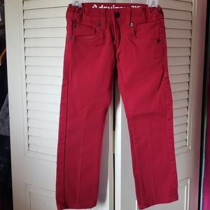 Kids red denim jeans size 6